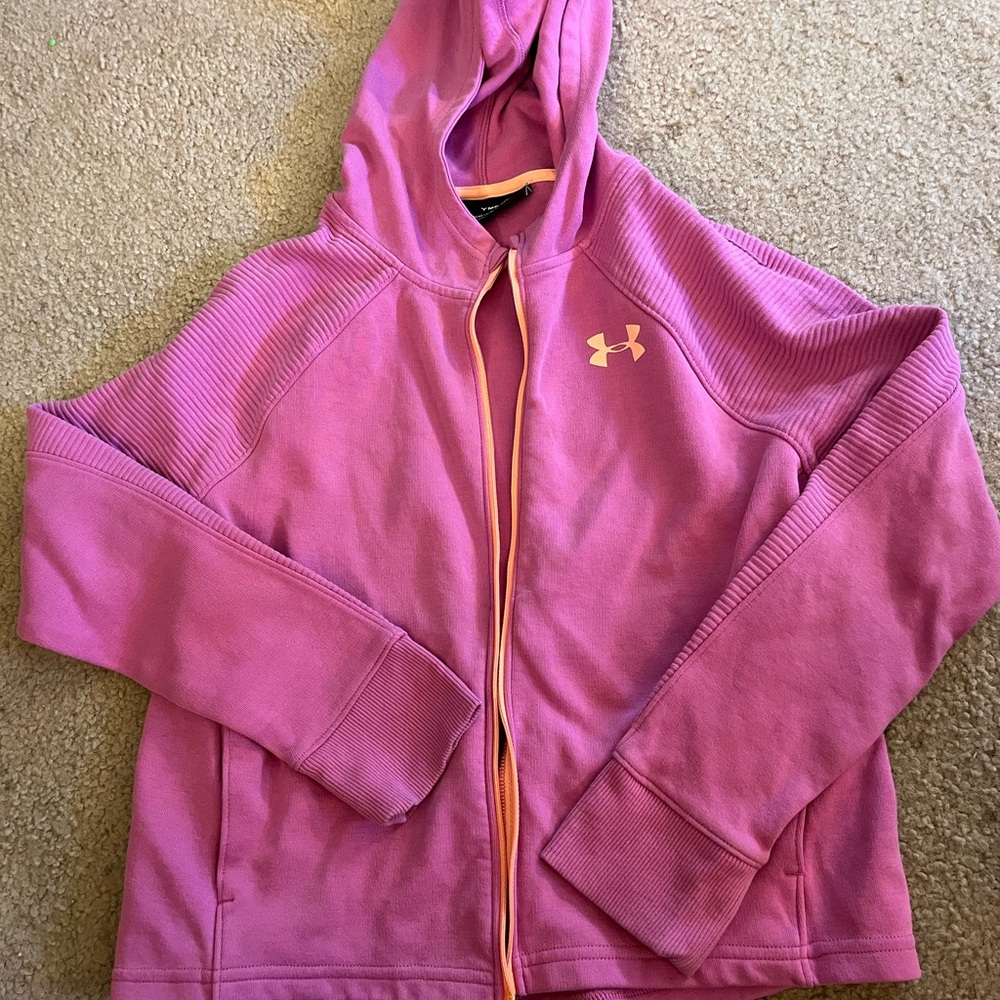 Under Armour Kids Purple Full-Zip Hoodie